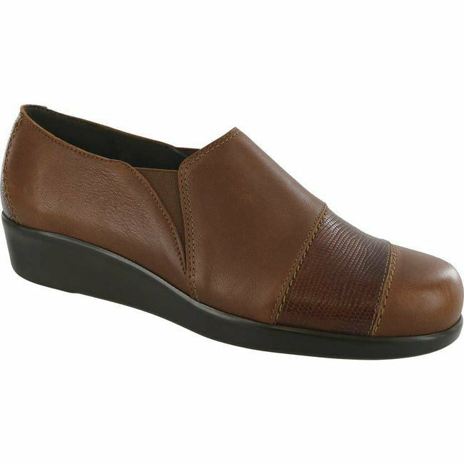 SAS Women's Nora Casual Slip On Dual Side Gore Loafer Auburn Leather SAS FOOTWEAR Roderer Shoe Center