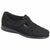 SAS Roamer adjustable velcro strap walking shoe Charcoal Suede Leather SAS FOOTWEAR Roderer Shoe Center