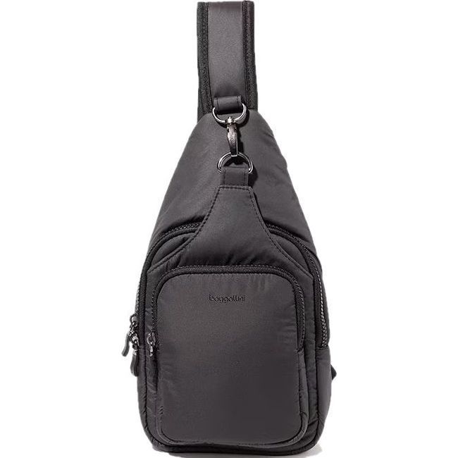 Baggallini Central Park Sling Bag Black Puff CEP754B0318