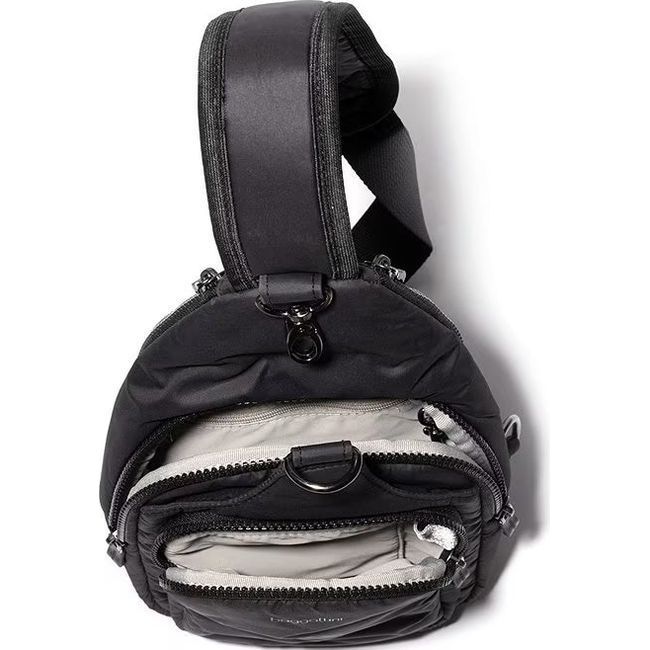 Baggallini Central Park Sling Bag Black Puff CEP754B0318