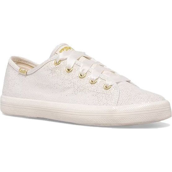 Keds Kids' Kickstart Celebrations Sparkle Sneakers Ivory KK166574