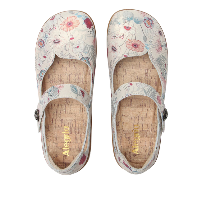 Upper of Alegria Women's Onika Mary Jane Shoes in Ethereal Floral