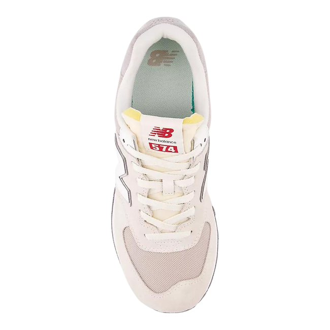 New Balance Unisex 574 Lifestyle Shoe Sea Salt/White U574RCD