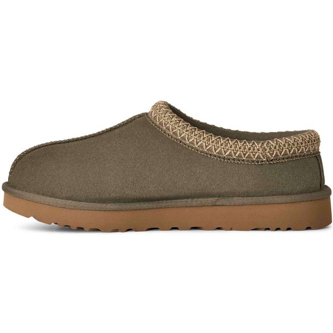 Medial side of UGG Womens Tasman II Slipper in Moss Green
