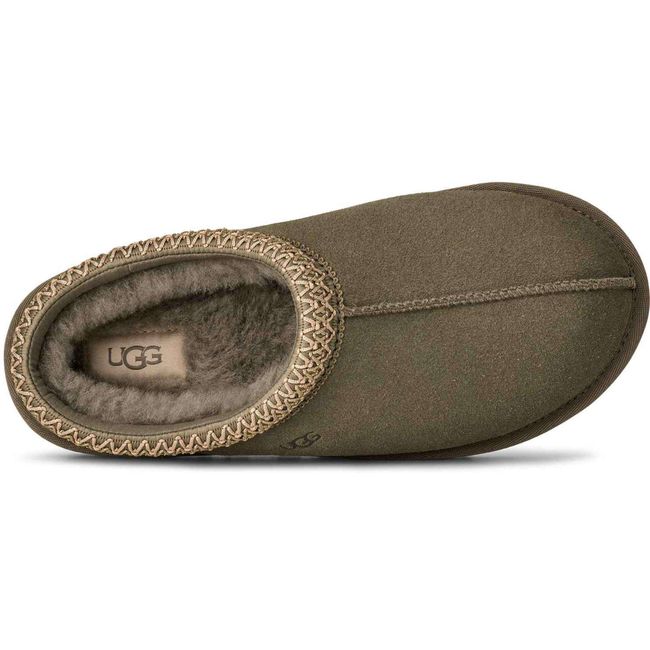 Upper of UGG Womens Tasman II Slipper in Moss Green