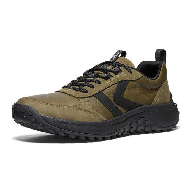Keen Men's KS86 Leather Sneaker Dark Olive/Black 1029810