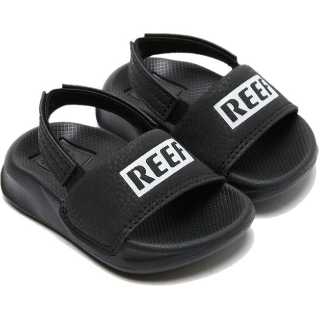 REEF Kids' Little One Slide Black/White CJ2140