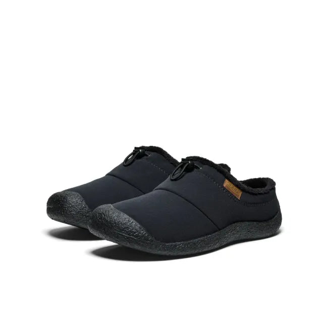Pair of Keen Men's Howser III Slides in Black Black Recycled