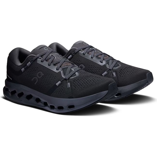 Pair of On Running Men's Cloudsurfer 2 Running Shoes in all black
