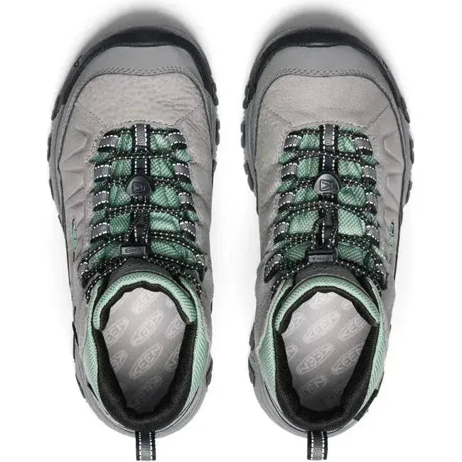 Keen Kids&#39; Targhee IV Waterproof Hiking Boot Alloy/Granite Green
 1029562