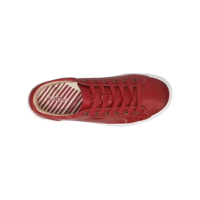 Taos Women's Plim Soul Lux Sneaker Red Leather PLX-13994A-REDL