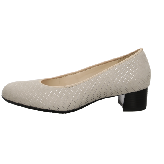 Ara Women's Vivian Block Heel Pump Sand 12-16601-95 