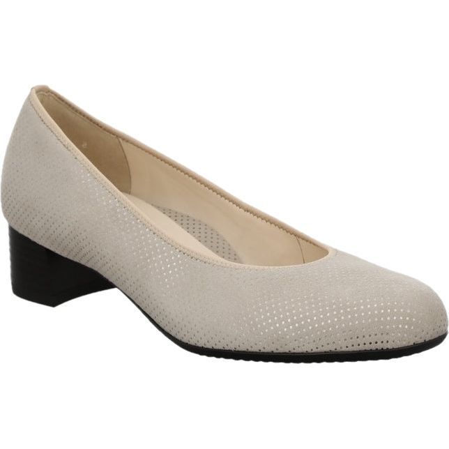 Ara Women's Vivian Block Heel Pump Sand 12-16601-95 