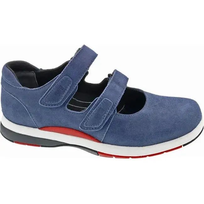 Drew Women's Geneva Orthopedic Shoes - Denim Casual Shoes With Removable Insole, 6.5 Narrow