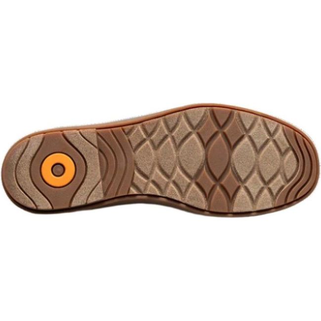 Sole of Women&#39;s Bogs Rain Boot Amanda Chelsea II in Spruce green with tan slip resistant tread