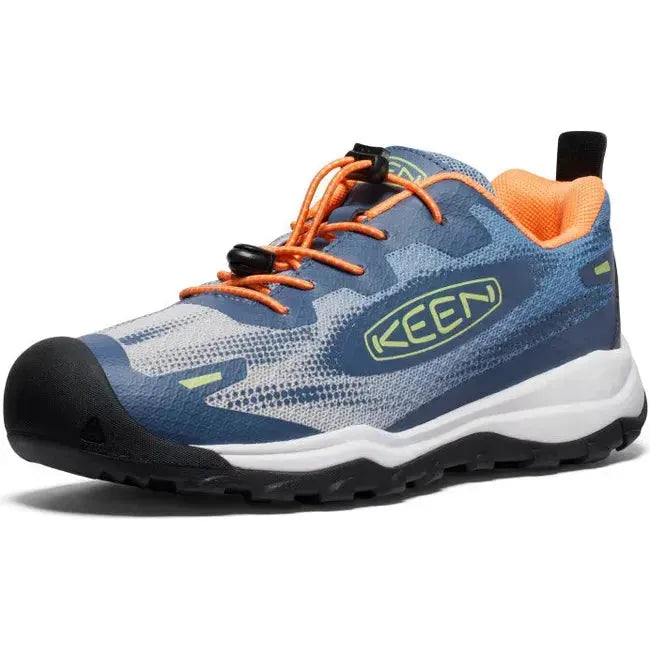 Keen Kids' Wanduro Speed Hiking Shoe Vintage Indigo/Tangerine 1028737