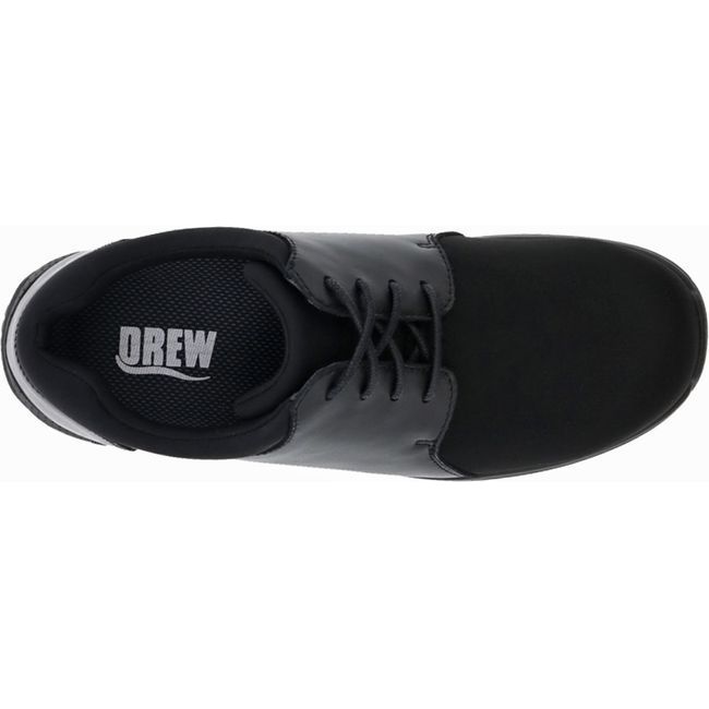 Drew Women's Clover Shoe Black Leather/Black Stretch 10300-99