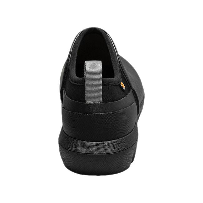 Heel of Women&#39;s Bogs Sauvie II Slip On Rubber Shoe in all black