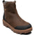 Front angled view of Women's Bogs Holly Zip II Boot in dark brown waterproof leather