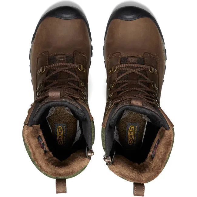 Keen Women's Greta Tall Waterproof Winter Boot Dark Earth/Green Plaid 1027720