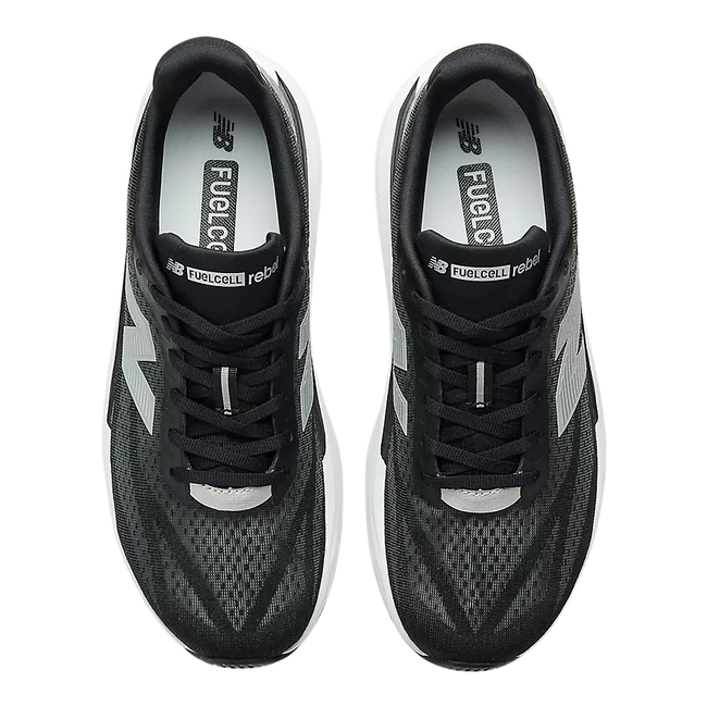 Top of New Balance Men's FuelCell Rebel V5 Running Shoe in Black