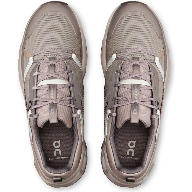 Top down view of Men's On Running Cloudhorizon Trail Running Shoes in Fog Desert Brown