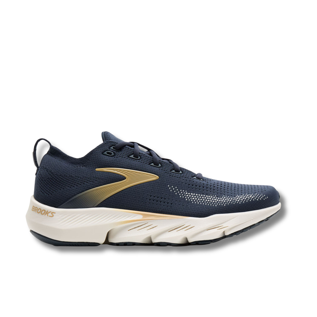 Lateral Side of Brooks Men's Glycerin Flex Running Shoe in Starfish Coconut