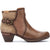 Lateral side of Women's Pikolinos Rotterdam Boot in siena brown leather