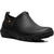 Front angled view of Women's Bogs Sauvie II Slip On Rubber Shoe in all black