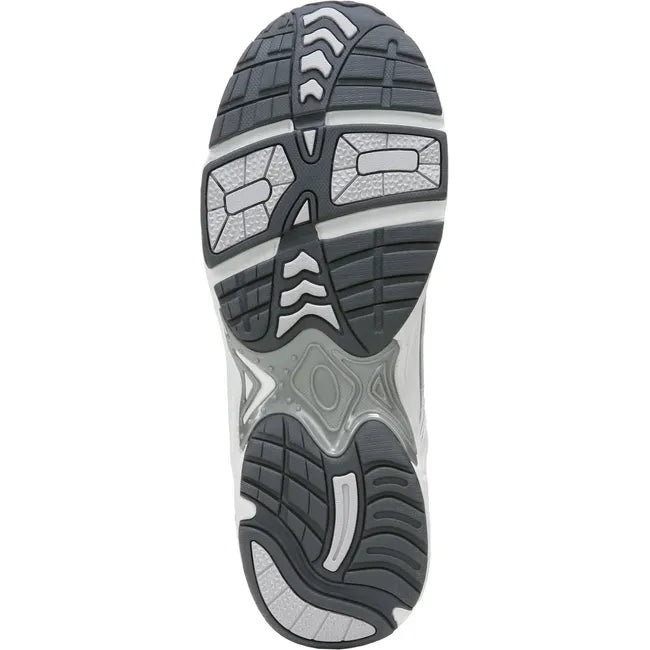 Sole of Women's Vionic Walker Walking Shoe in all white with black tread