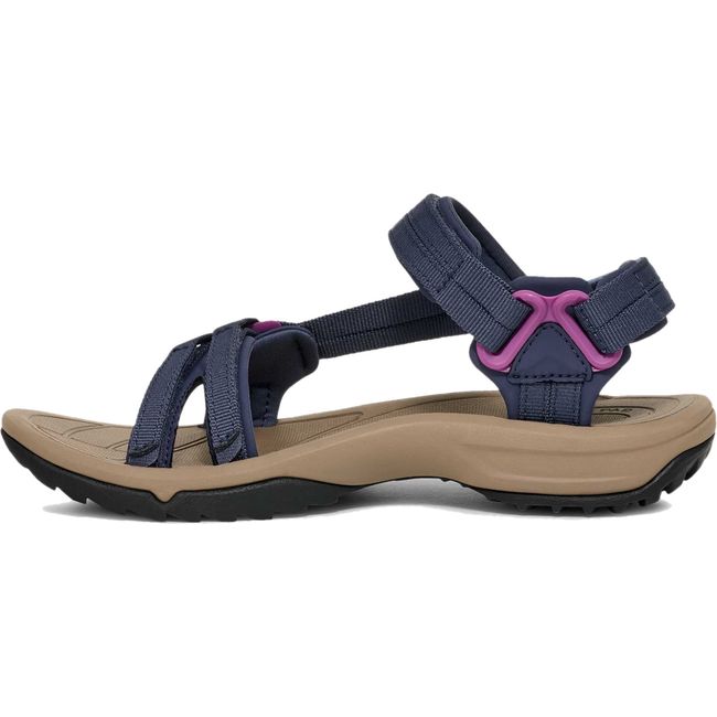 Medial side of Women's Teva Terra Fi Lite Sandal in Crown Navy Blue