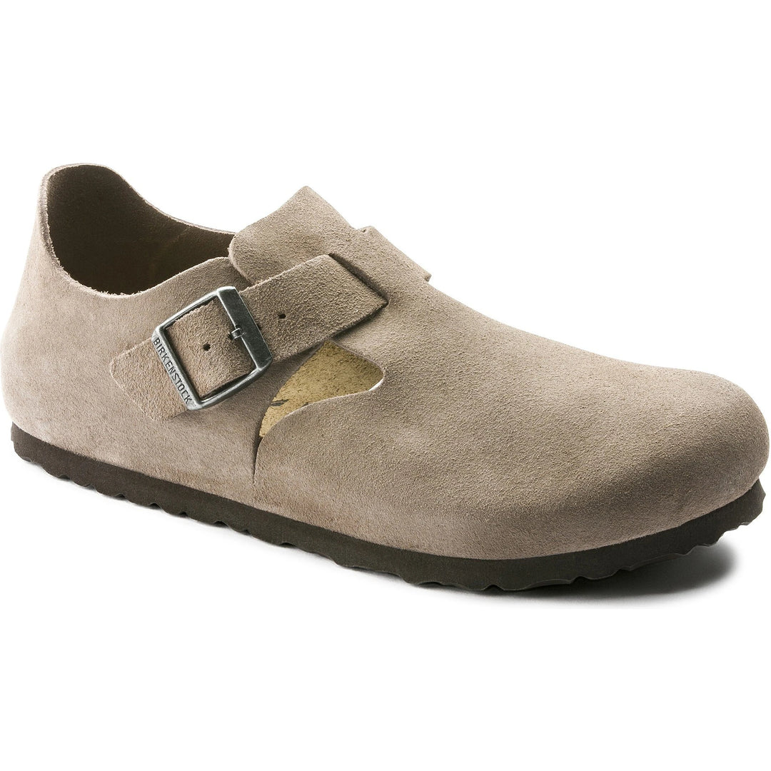 Birkenstock Unisex London Suede Shoe in Taupe