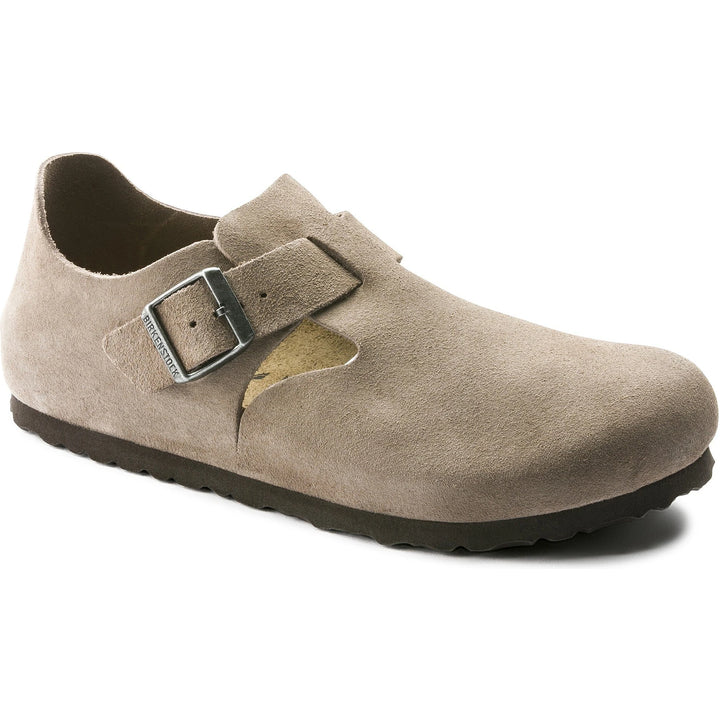 Birkenstock Unisex London Suede Shoe in Taupe
