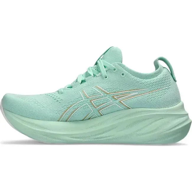 ASICS Women's Gel-Nimbus 26 Running Shoe Mint Tint/Pale Mint 1012B601-300
