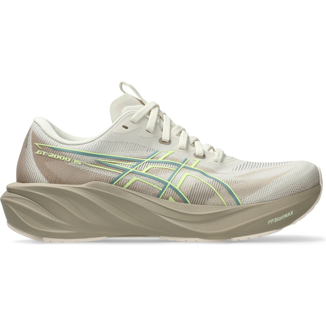 Side of ASICS Women's GT-2000 15 Running Shoe in Birch/Greige