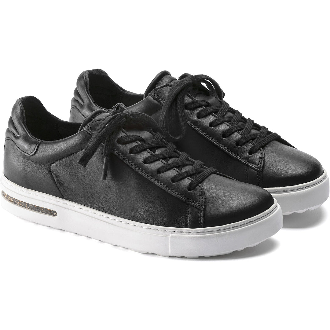 Birkenstock Unisex Bend Low Leather Sneaker in Black - pair view