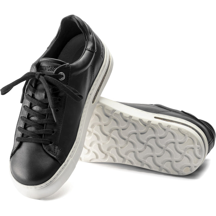 Birkenstock Unisex Bend Low Leather Sneaker in Black - sole view