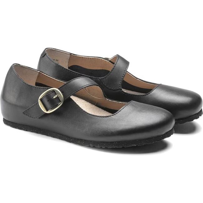 Pair of Birkenstock Women&#39;s Tracy Mary Jane Shoes in black leather