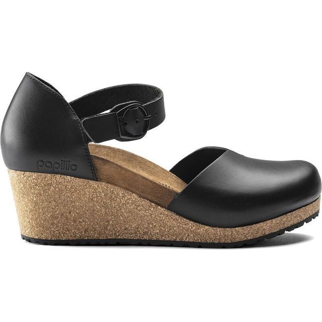 Papillio By Birkenstock Women&#39;s Mary Closed Toe Wedge Heel Black 1018523