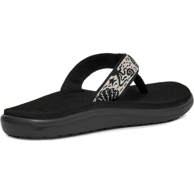 Heel of Teva Women's Voya Flip Flop in Sirena Black