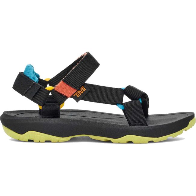 Lateral side of Kids Teva Hurricane XLT 2 Sandal in Black Multi 