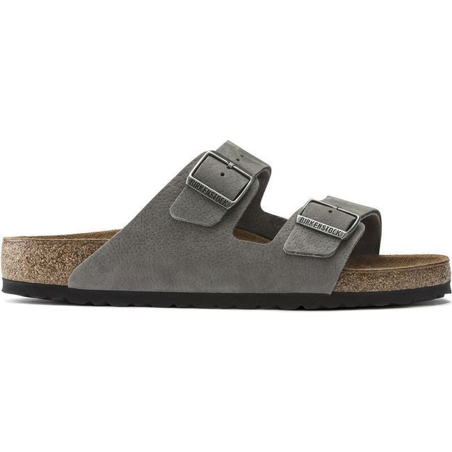 Birkenstock Women's Arizona Desert Buck Whale Gray Sandal 1020752