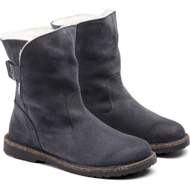 Birkenstock Women&#39;s Uppsala Shearling Graphite Boot 1021084