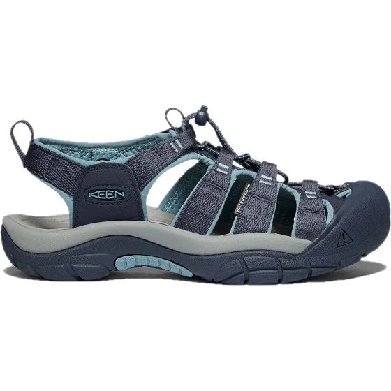 Lateral side of Keen Women's Newport H2 Sandal in Navy Smoke