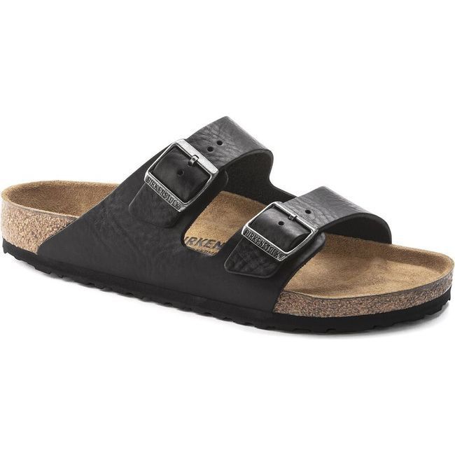 Birkenstock Men's Arizona Vintage Wood Black Sandal 1023115