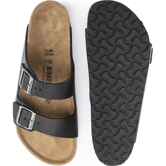 Birkenstock Men's Arizona Vintage Wood Black Sandal 1023115