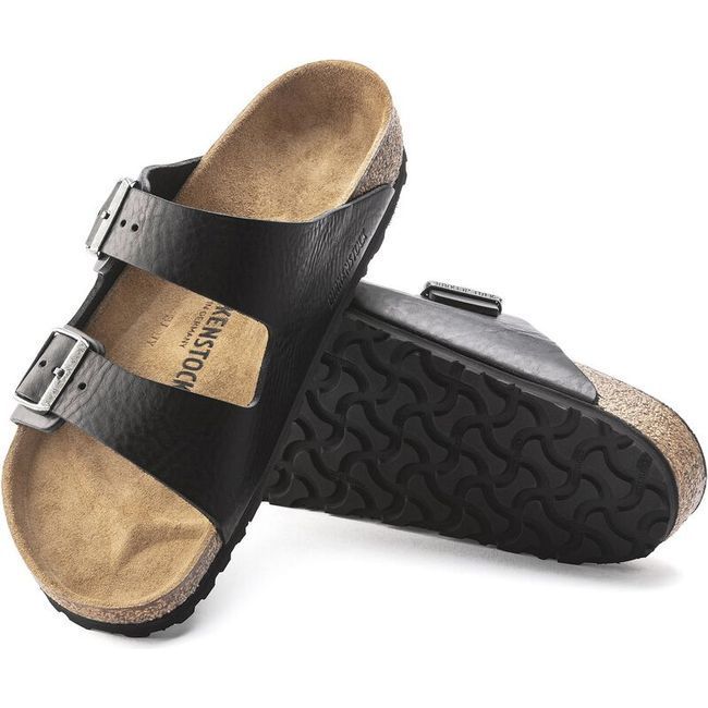 Birkenstock Men's Arizona Vintage Wood Black Sandal 1023115