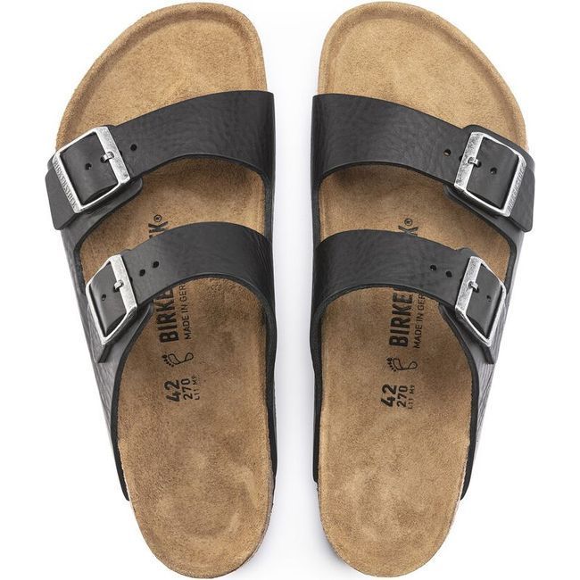 Birkenstock Men's Arizona Vintage Wood Black Sandal 1023115