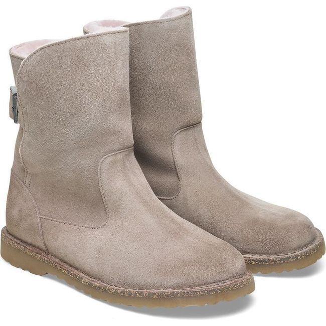 Birkenstock Women&#39;s Uppsala Shearling Gray Taupe Boot 1023742