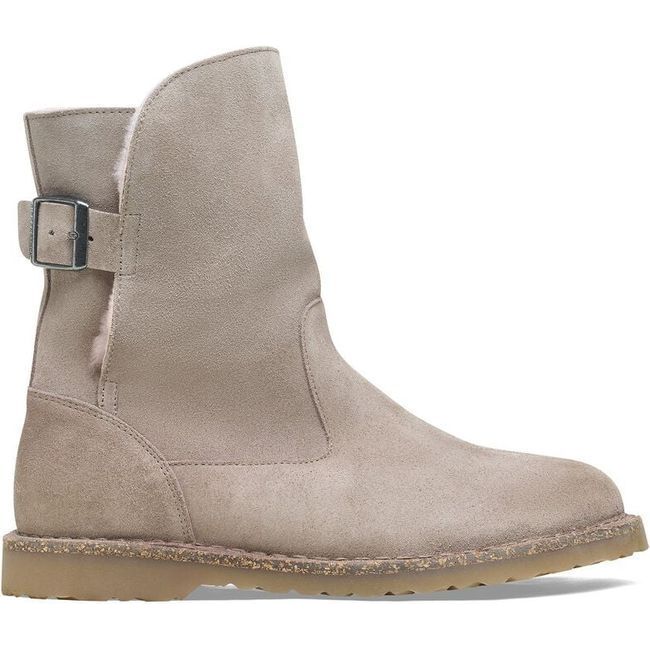 Birkenstock Women&#39;s Uppsala Shearling Gray Taupe Boot 1023742